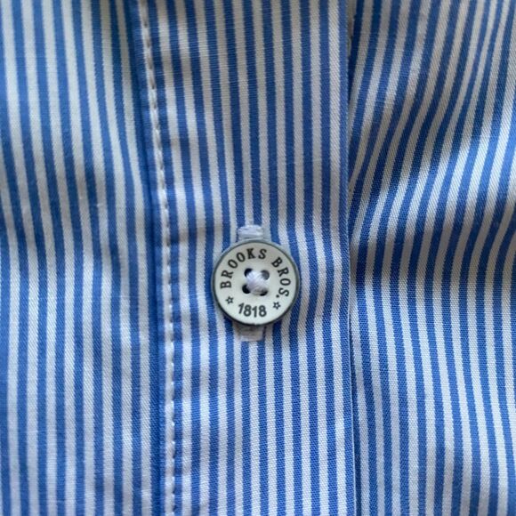 Brooks Brothers Women's Shirt Dress Wool Blend Size 4 Black Blue Career Office - Picture 4 of 7